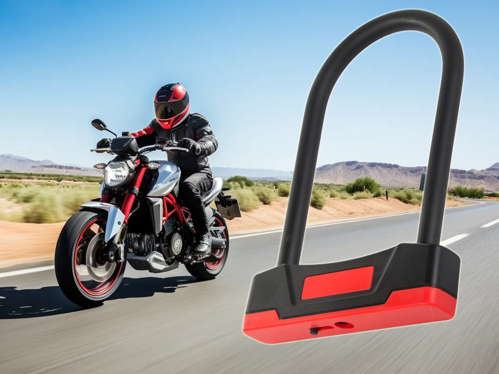 bezpečný zámok na motocykel a bicykel